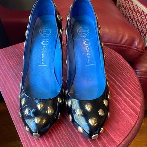 Jeffrey Campbell Gold Heart Heels